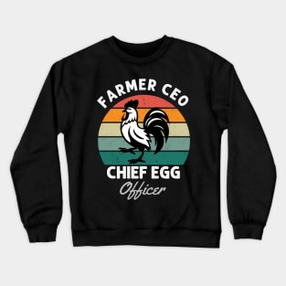 Farmer CEO Chief Egg Officer Crewneck Sweatshirt